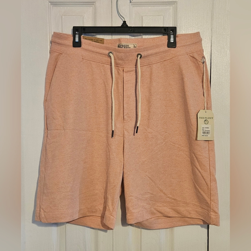 Free Planet Men's Coral Athletic Shorts